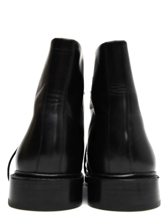 New! Vince Men\'s Damian Leather Boot High Shine Black Size 43.5 EU 10.5 US DD86A main image 4